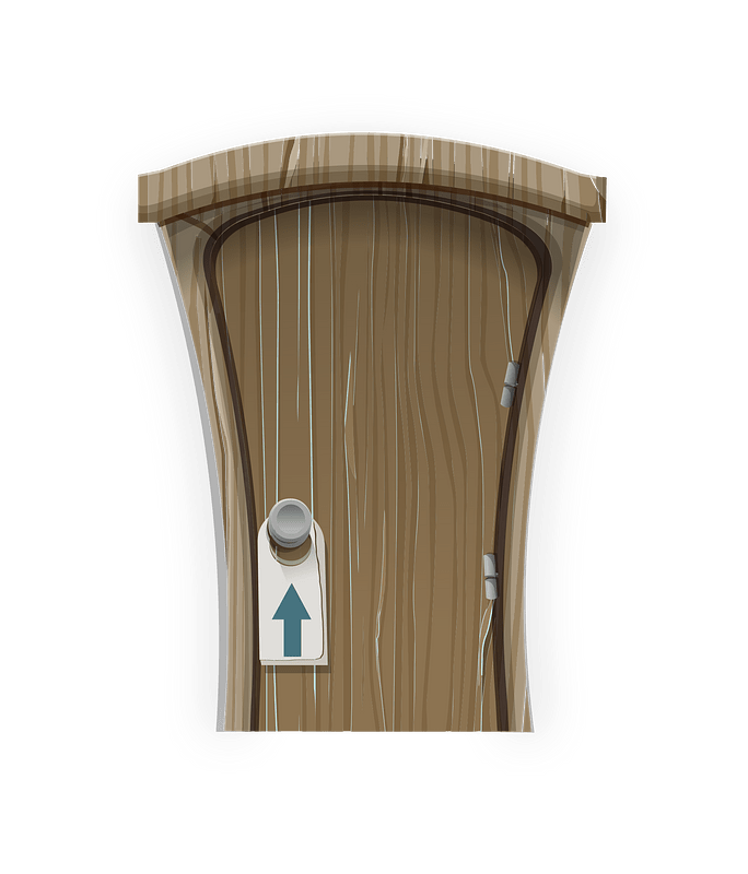 Basic blue door