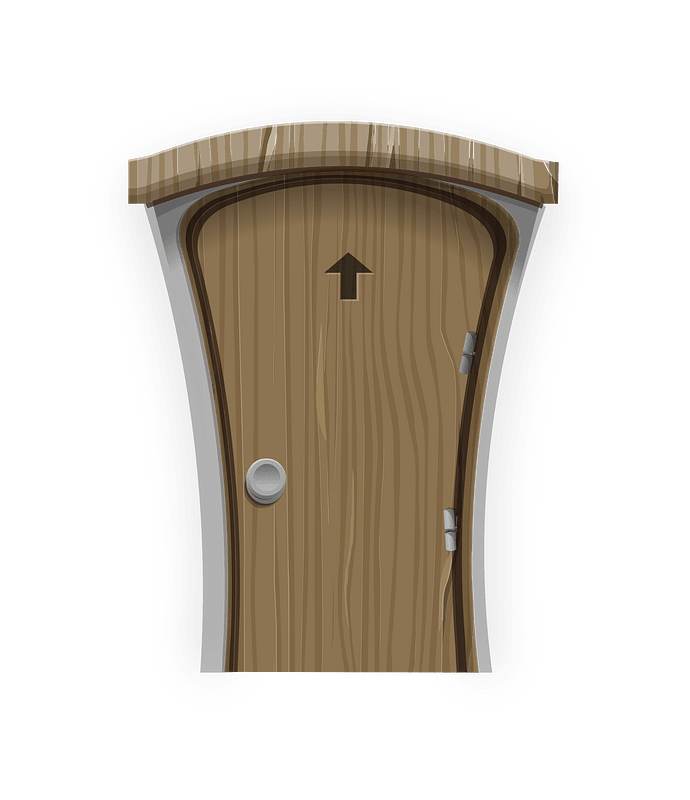 Basic brown door