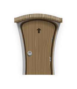 Basic brown door
