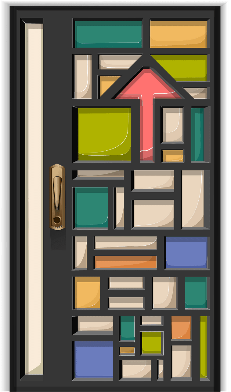 Color glass door