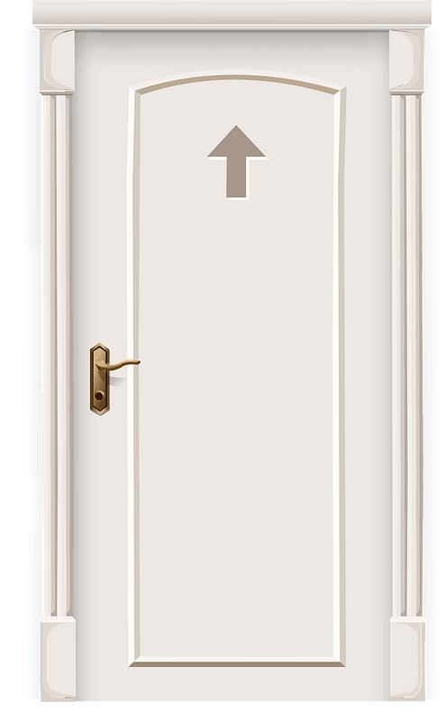 Color painting white door