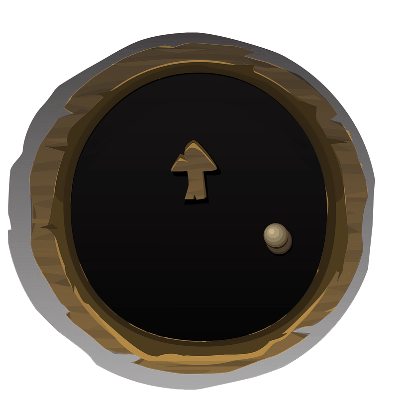 Hobbit hole brown fantasy door