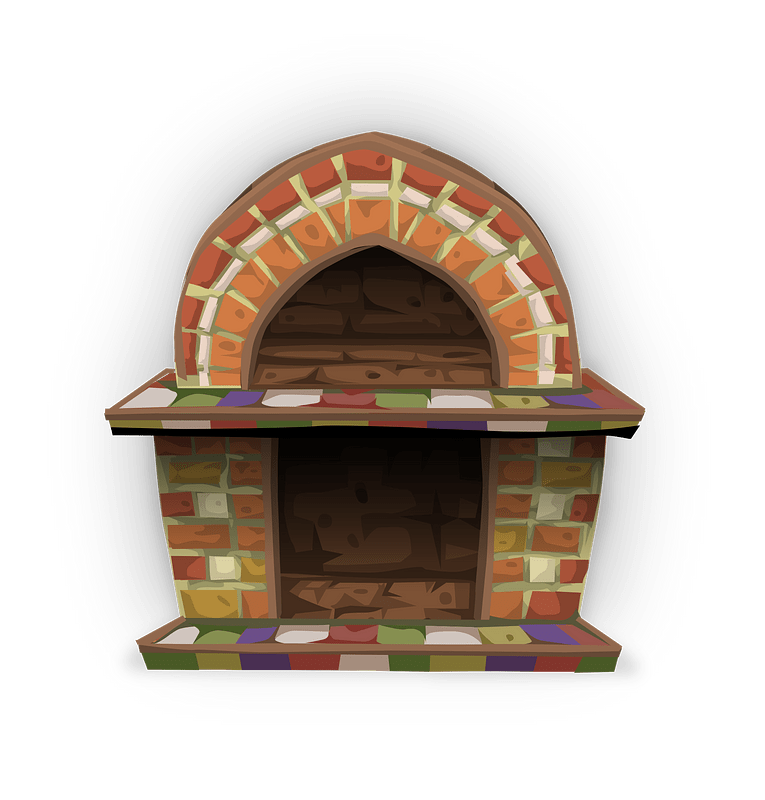 Rustic oven fireplace