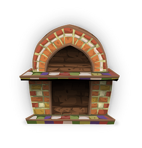 Rustic oven fireplace