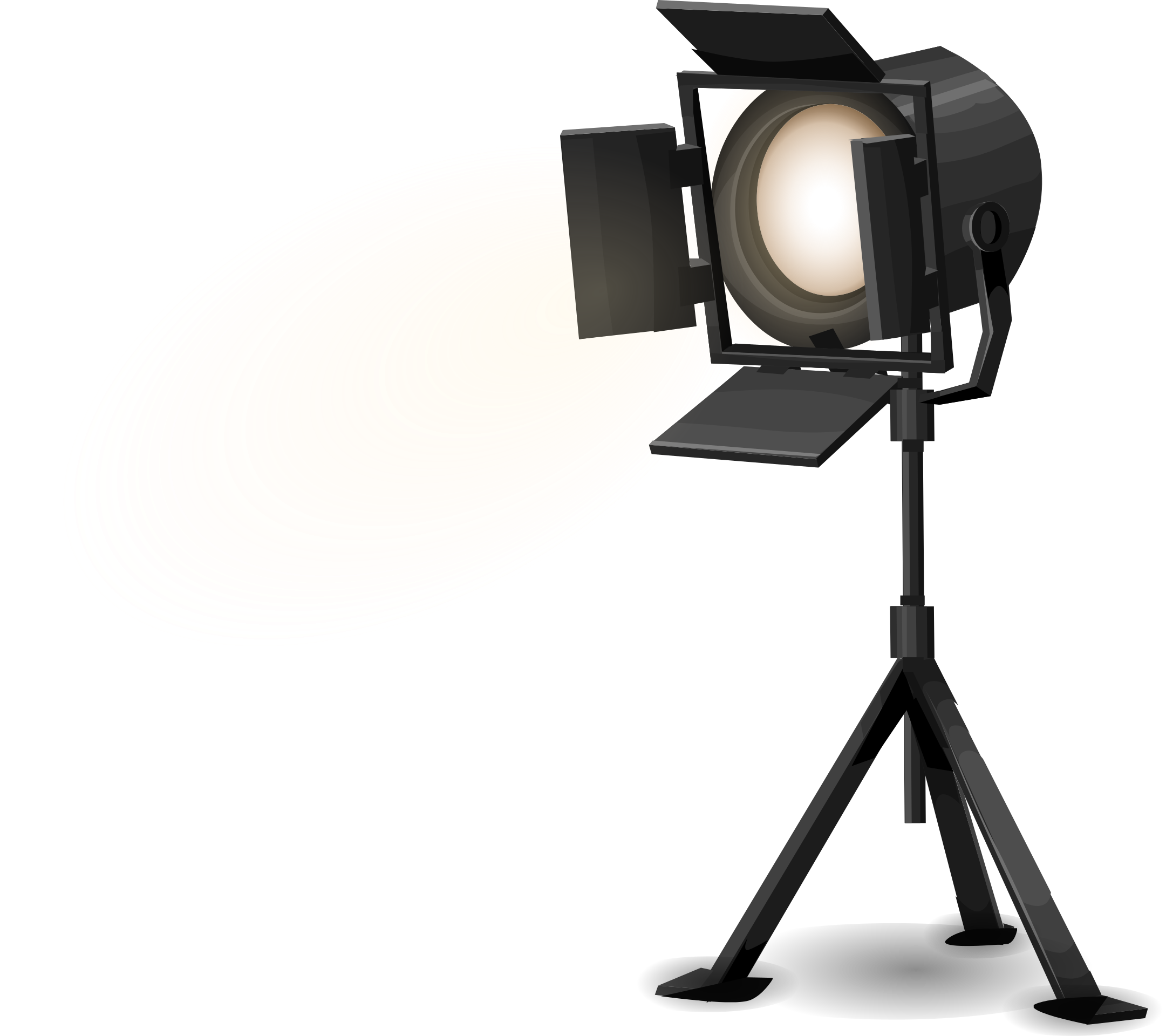 Black standing stage spotlight Free vector clipart images on creazilla