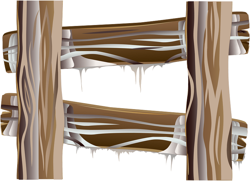 Brown log ladder