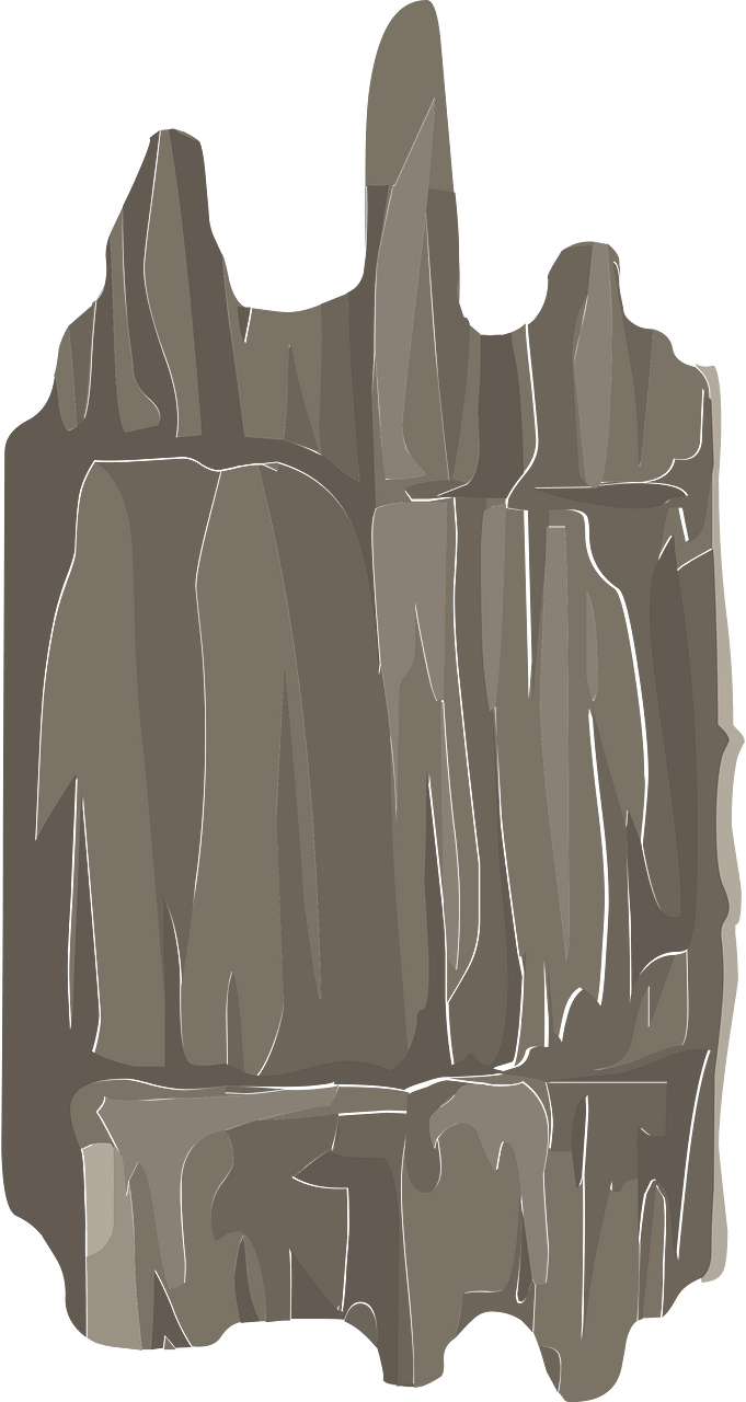 Grey rock ladder