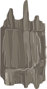 Grey rock ladder