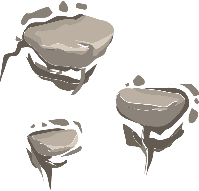 Grey rock ladder