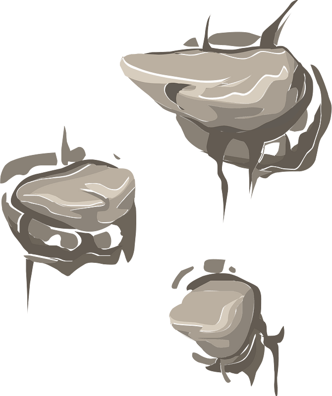 Grey rock ladder