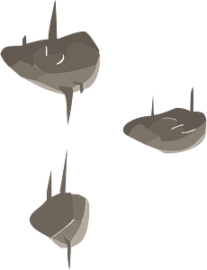 Grey rock ladder