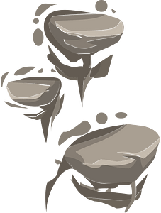 Grey rock ladder