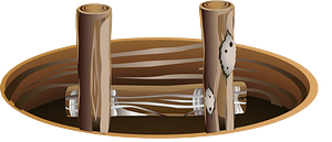 Ladder in hatch