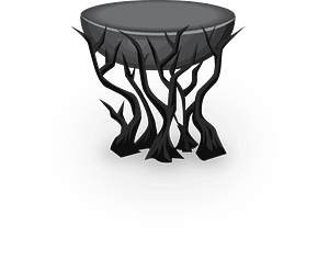 Ashen black branches pedestal