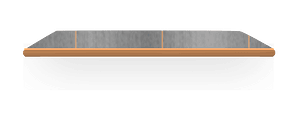 Birch veneer shelf