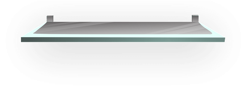 Glass wall shelf