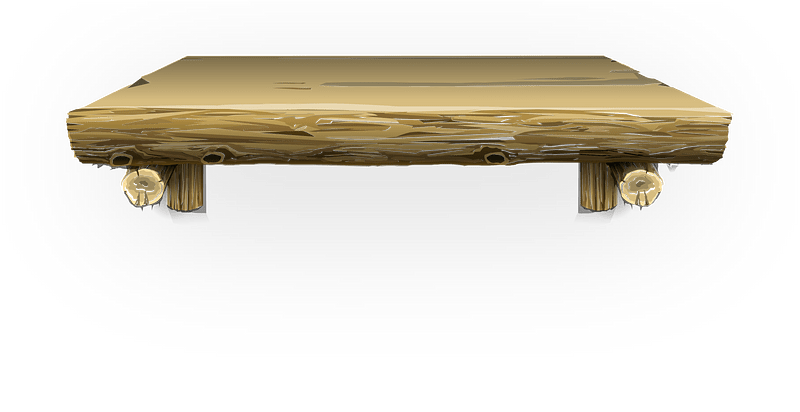 Log cabin shelf
