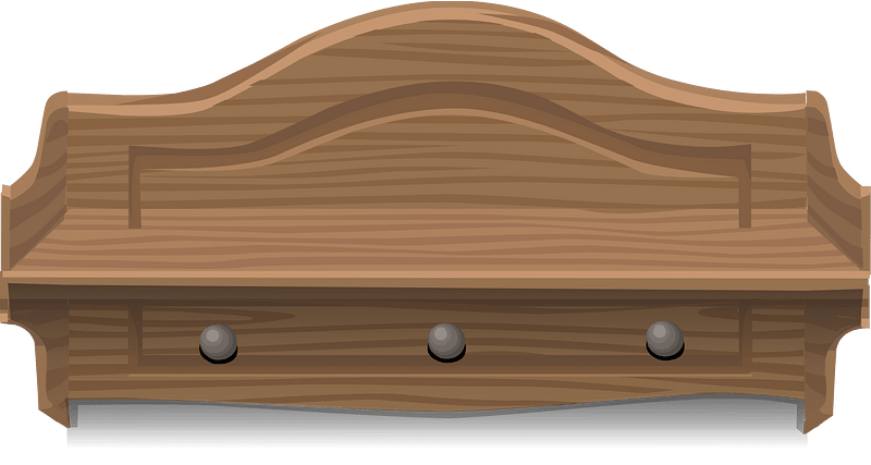 Small wooden shelf