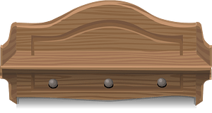 Small wooden shelf