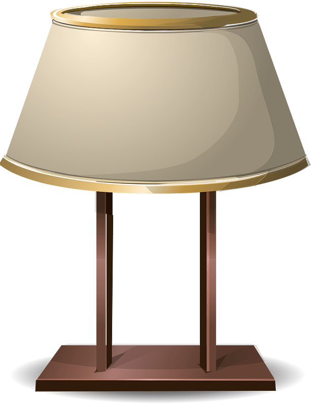 Beige table lamp