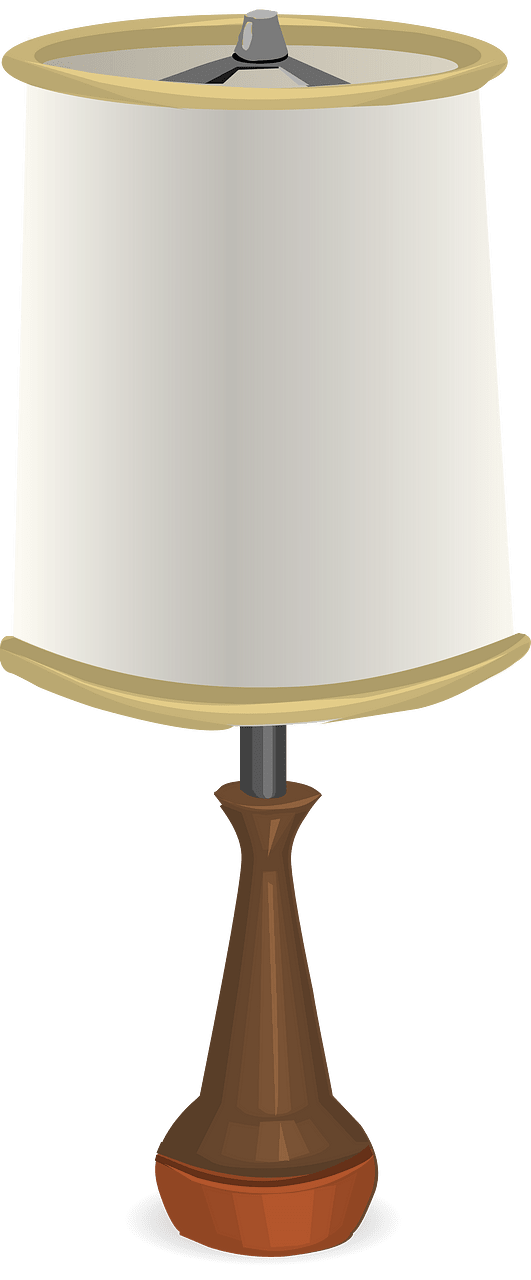 White table lamp