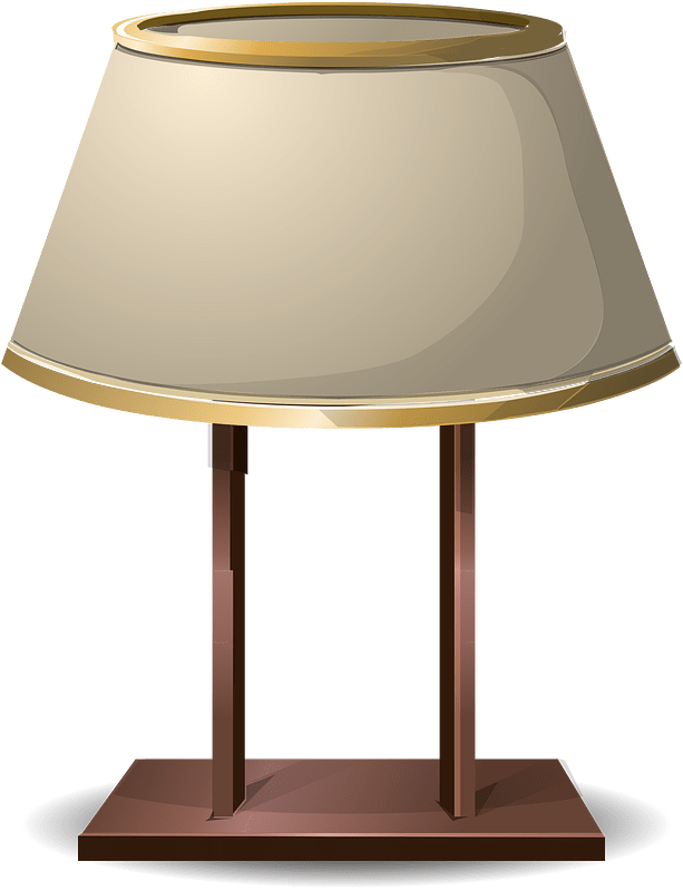 White table lamp
