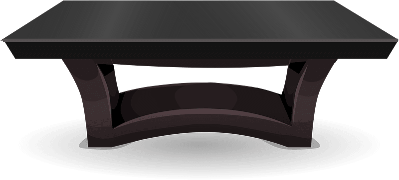 Black penthouse table