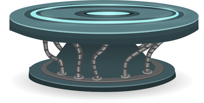 Dark blue spaceship table