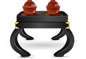 Japanese black tea table