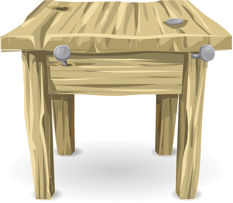 Light brown side table
