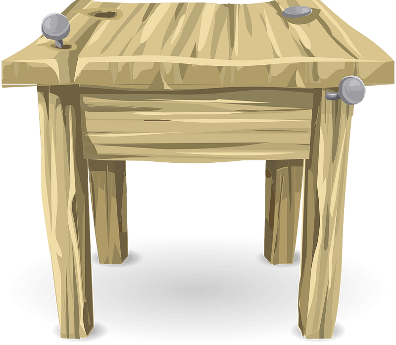 Light brown side table