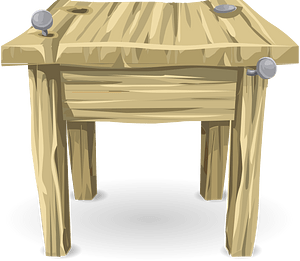 Light brown side table