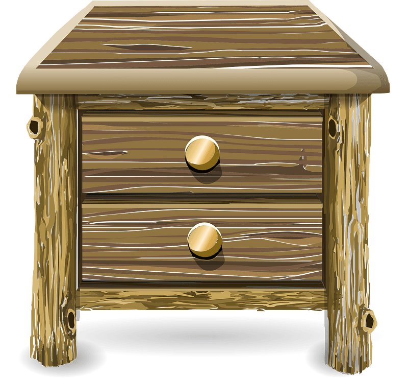 Log cabin side table