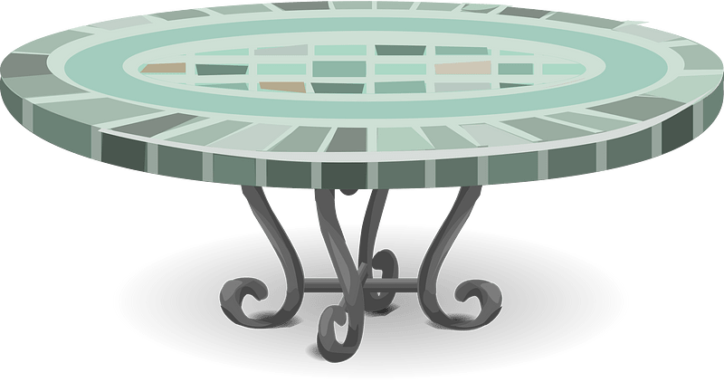 Mosaic cafe table