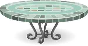Mosaic cafe table