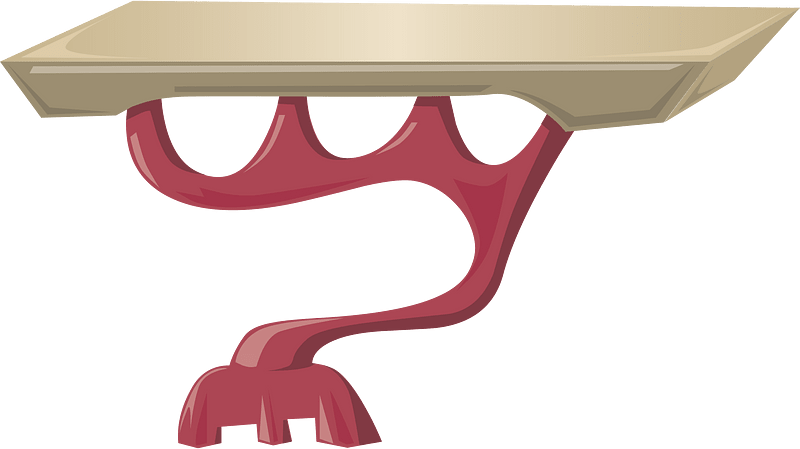 Red white table