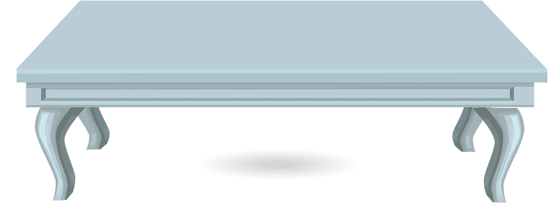 Small blue table