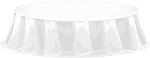 White tablecloth table