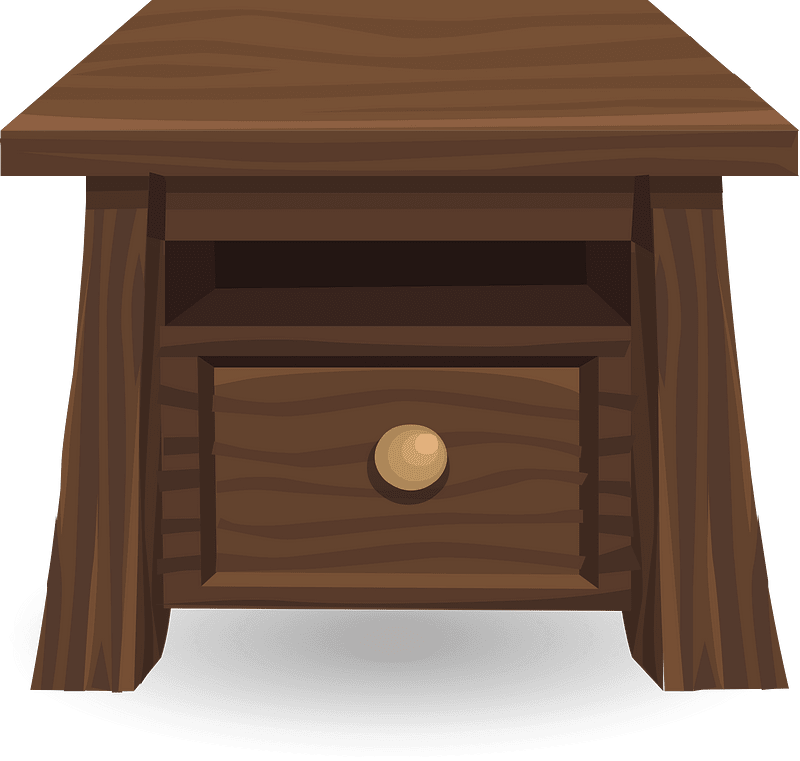 Wood side table
