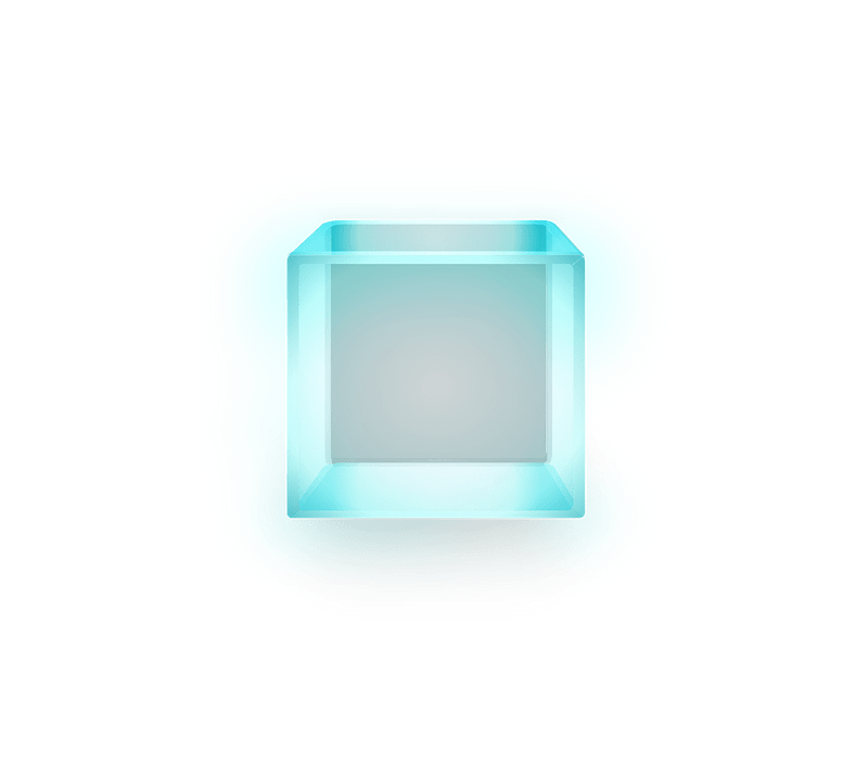 Blue light glass display box