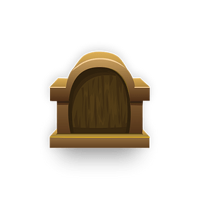 Bronze emblem storage display box