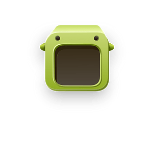 Cubimal light green display box