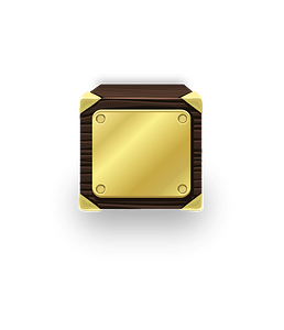 Gold plated storage display box