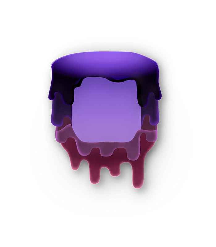 Liquid purple storage display box