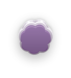 Purple flower display box