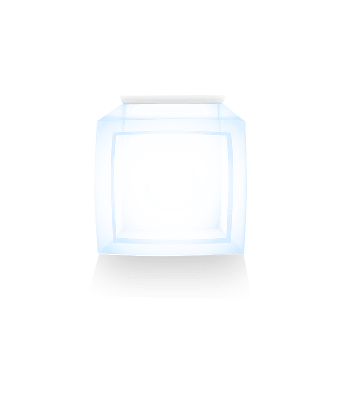 Transparent storage display box
