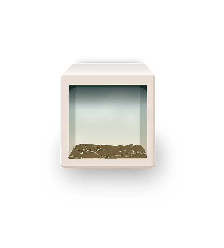 White diorama display box