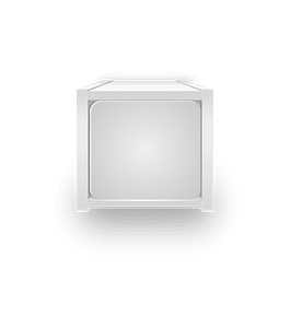 White swedish storage display box