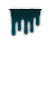 Blue slimy wall decor