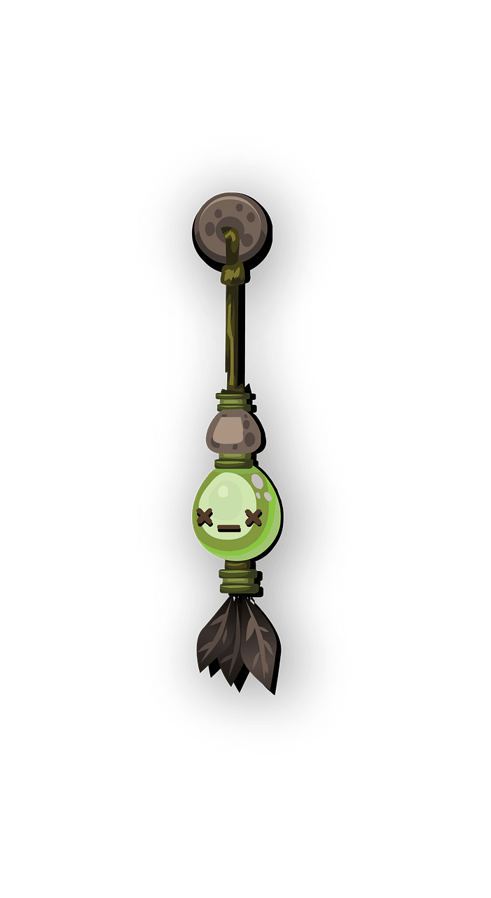 Firebog green charm wall decor